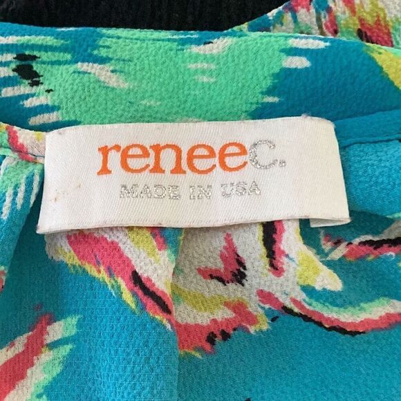 ReneeC. Floral Print Tank Halter Top Women’s Medium - Picture 6 of 6